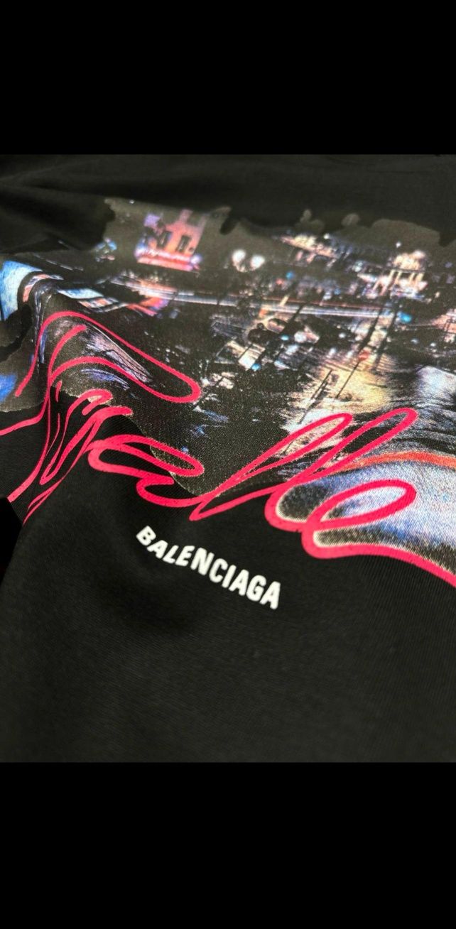 ( preț redus )Tricou Dama Balenciaga Pigalle Oversize Premium Bumbac