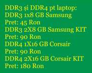 DDR3 și DDR4 pt laptop.