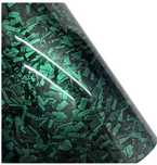Folie colant VERDE holografic - insertie metalica in el bubble free