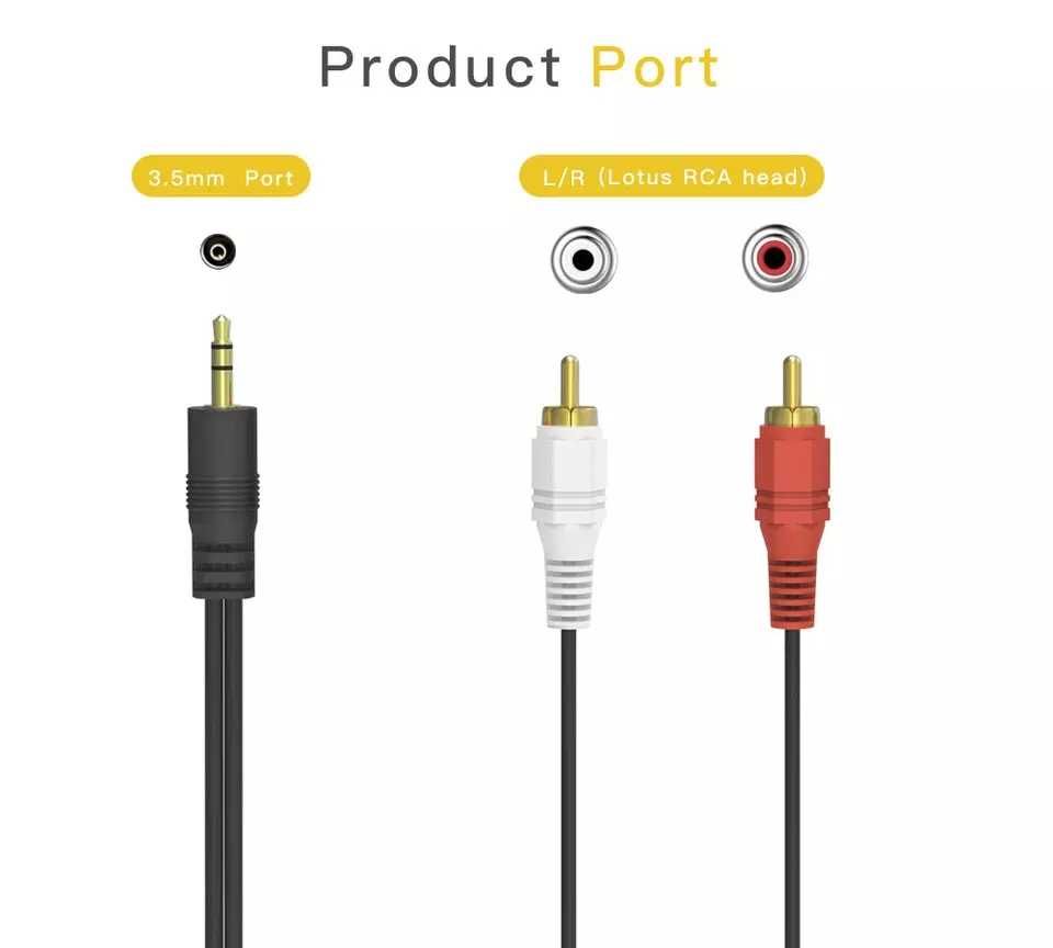 Нова версия Блутут 5.0 АУКС аудио адаптер Bluetooth 5.0 AUX adapter