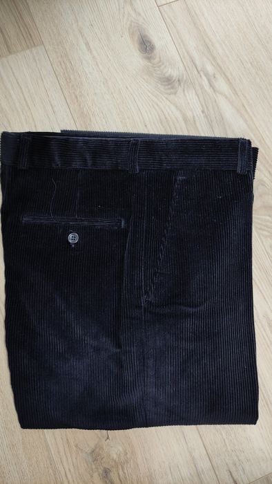 Pantalon Lung Raiat Barbati, negru, gros, marime 44, nou fara eticheta