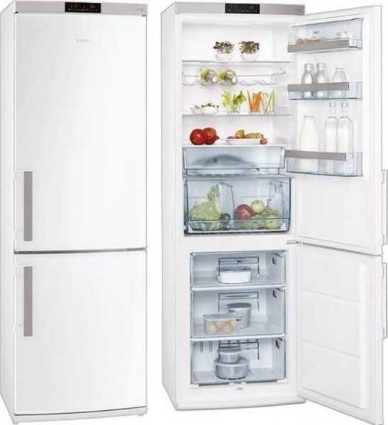 Хладилник с фризер AEG S73600CSW0 А++, 337 L, 185.00 см