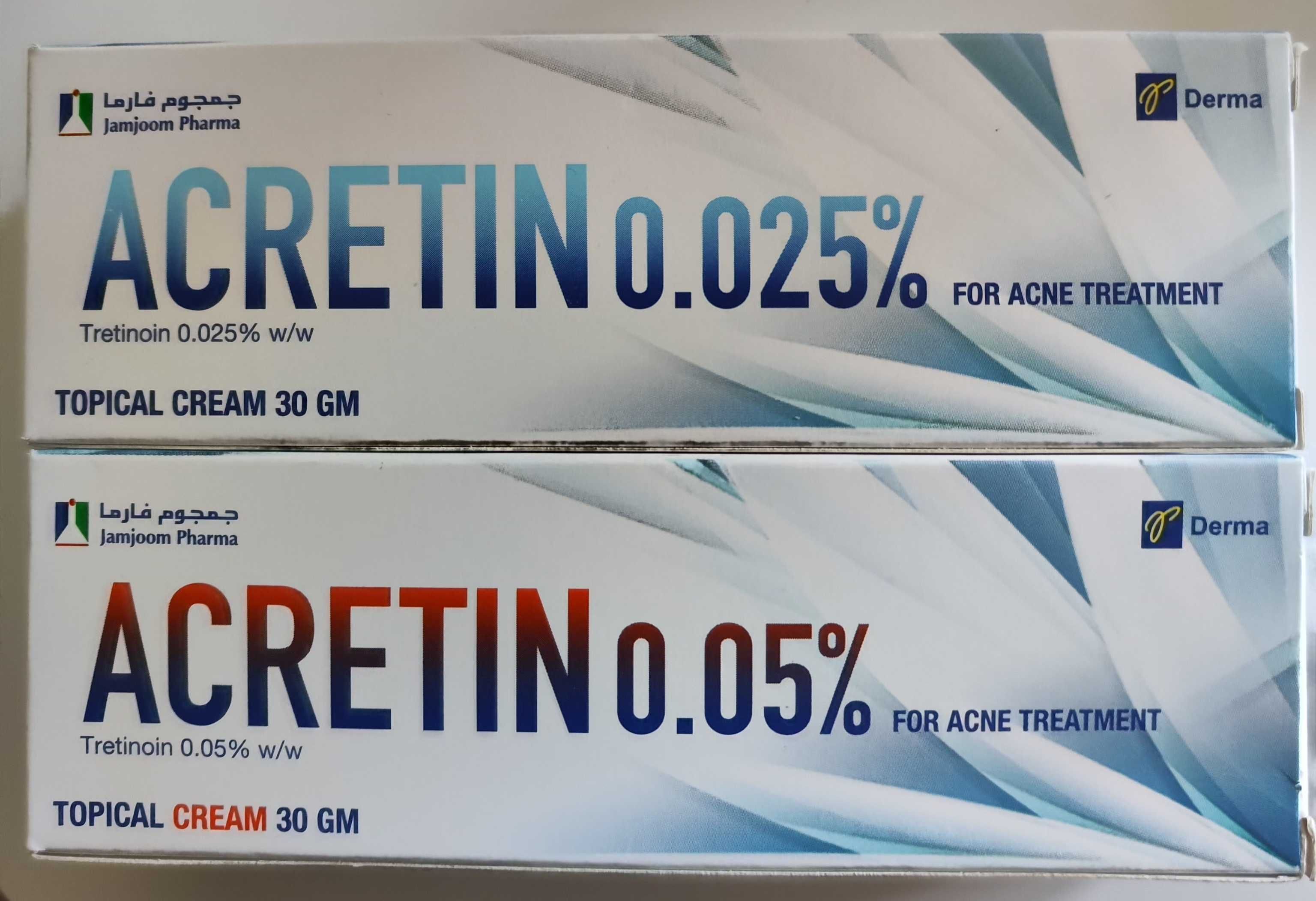 Tretin Retinol Riduri Cicatrici Acretin 0.05% , 0.025%