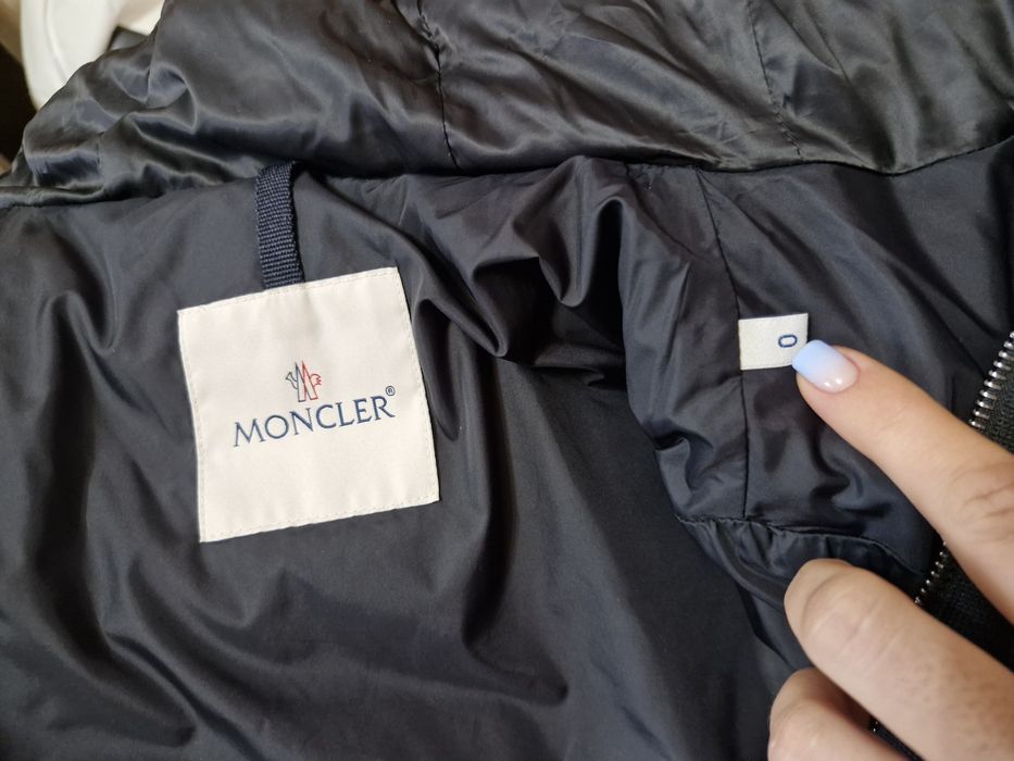 Geaca cu puf si blana naturala Moncler originala