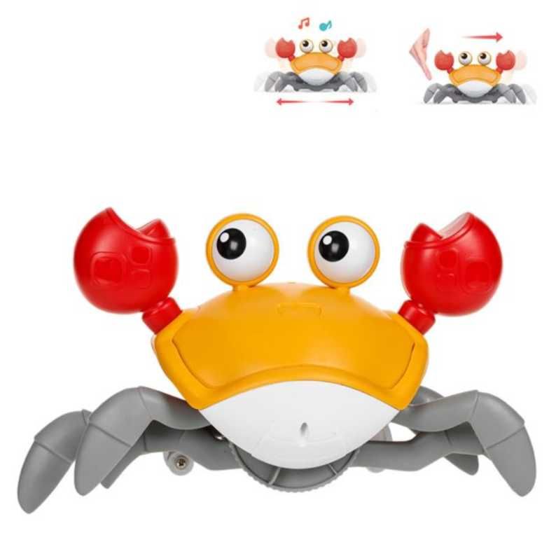 Jucarie interactiva, Crab in miscare cu sunete, 22x10.5x13 cm