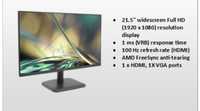 Monitor gaming office Acer 100 hz 1ms sigilat