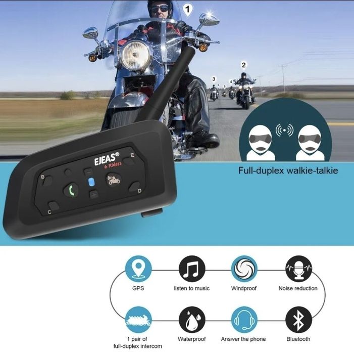 Intercom EJEAS comunicatie v6 2025 upgraded moto atv casca