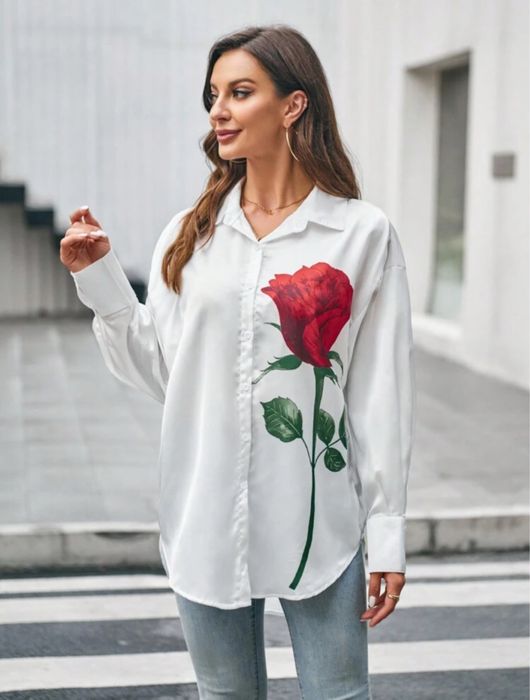 Camasa alba oversize