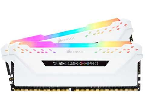 Memorie Corsair Vengeance Alb 16GB (4x8GB), DDR4, 3600MHz, CL 18, RGB