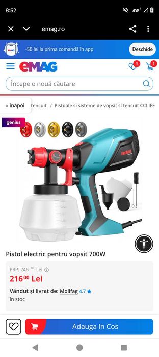 Sistem de vopsit electric