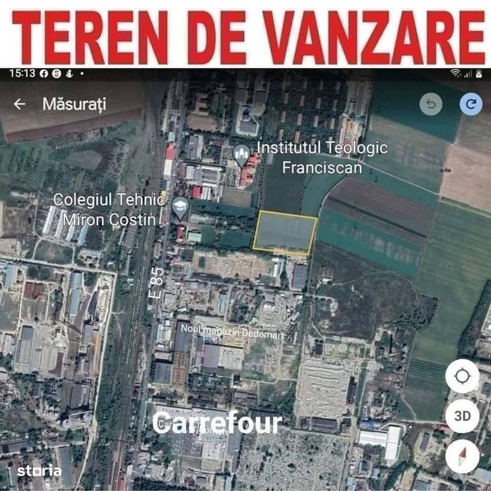 De vanzare Teren intravilan in Roman 26000mp