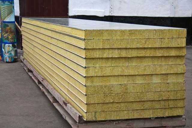 Mineral yundan issiqlik saqlagichli ishonchli sendvich panellar