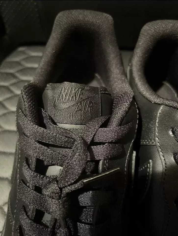 Найк/Nike Air Force 1 Triple Black 36,37,38,39,40,41,42,43,44,45,46,47