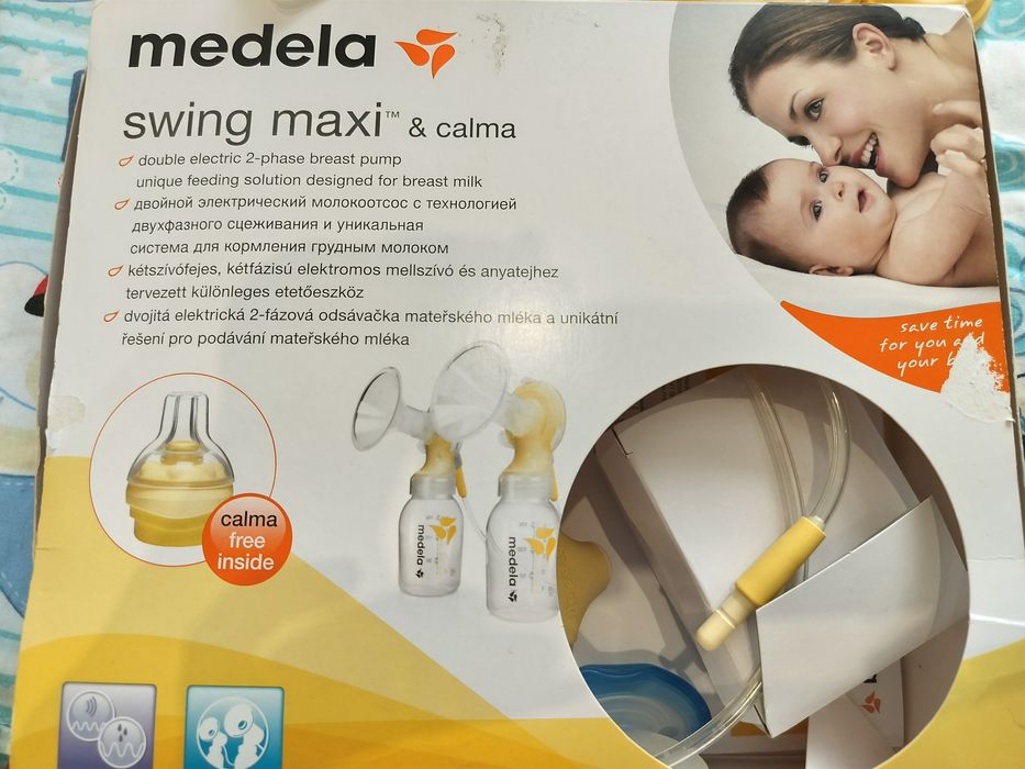Помпа за кърмене Medela swing maxi & calma
