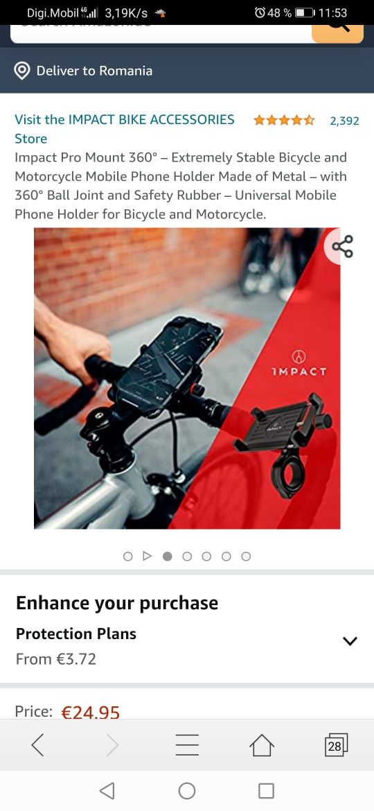 Suport Smartphone Bicicleta*PROMOUNT 360°