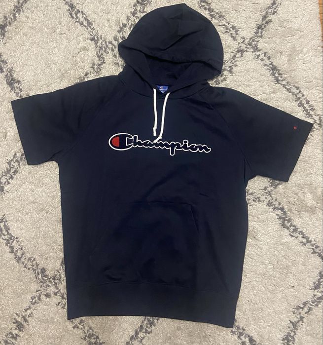 Hanorac Champion cu mânecă scurtă, bleumarin, mărimea L