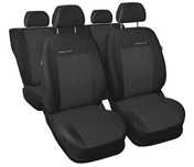 Huse scaun auto pentru Seat Ibiza IV, fata si bancheta spate, negre