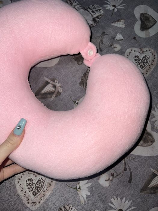 pernă de gât pt calatorii roz