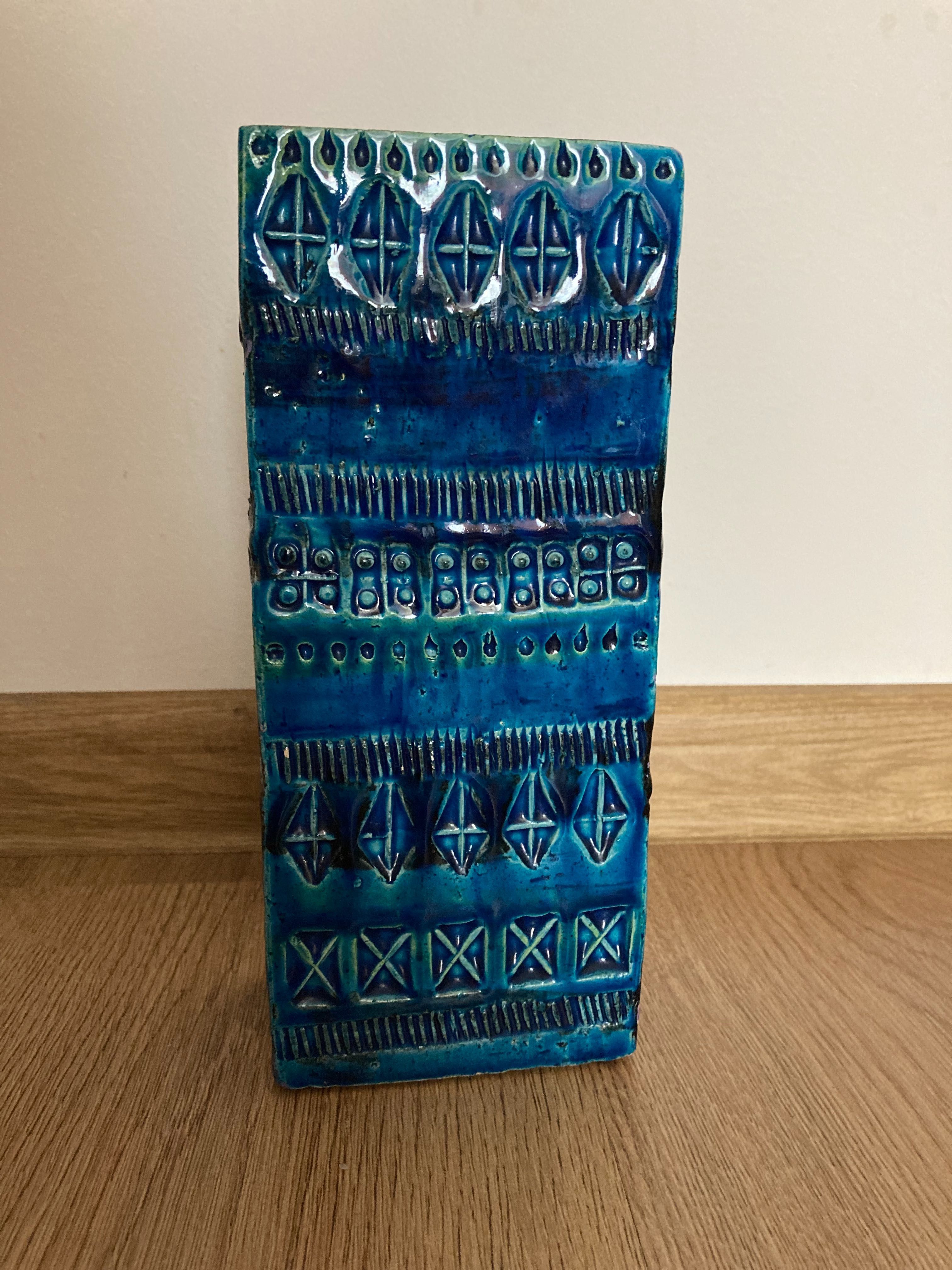 Vintage Bitossi ваза от серията Rimini Blue на Aldo Londi