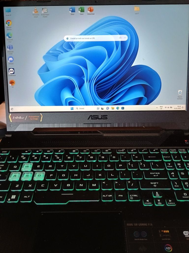 Laptop ASUS Gaming 15.6" TUF F15 FX506HF, FHD 144Hz, Procesor Intel® C