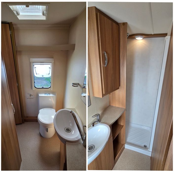 Rulota Swift Sprite 2012, 2zone (4locuri) CabinaDus, BoilerGaz,Baterie