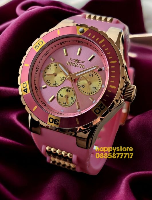 INVICTA Pink Lady 38 mm, Инвикта нов дамски часовник