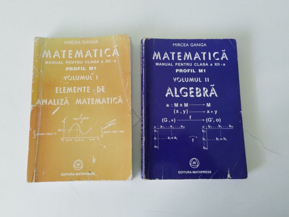 matematica manual pentru clasa a XII- a analiza matematica si algebra