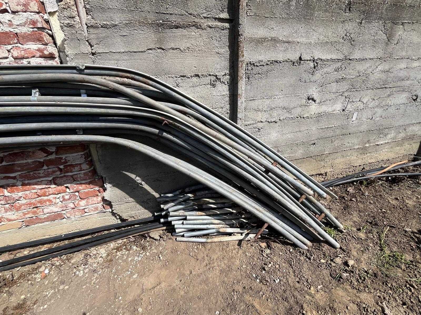 Solarii , 3 structuri metalice solar  10X30 m cu mese din cornier