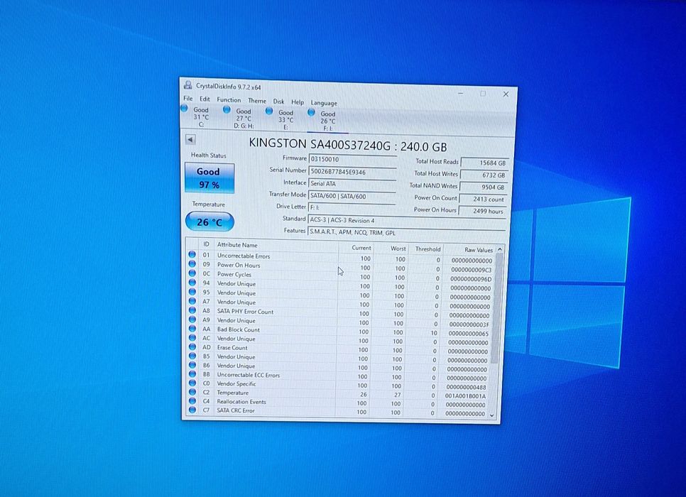 SSD Kingston A400 240gb