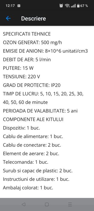 Purificator Ozon Air OZ-7