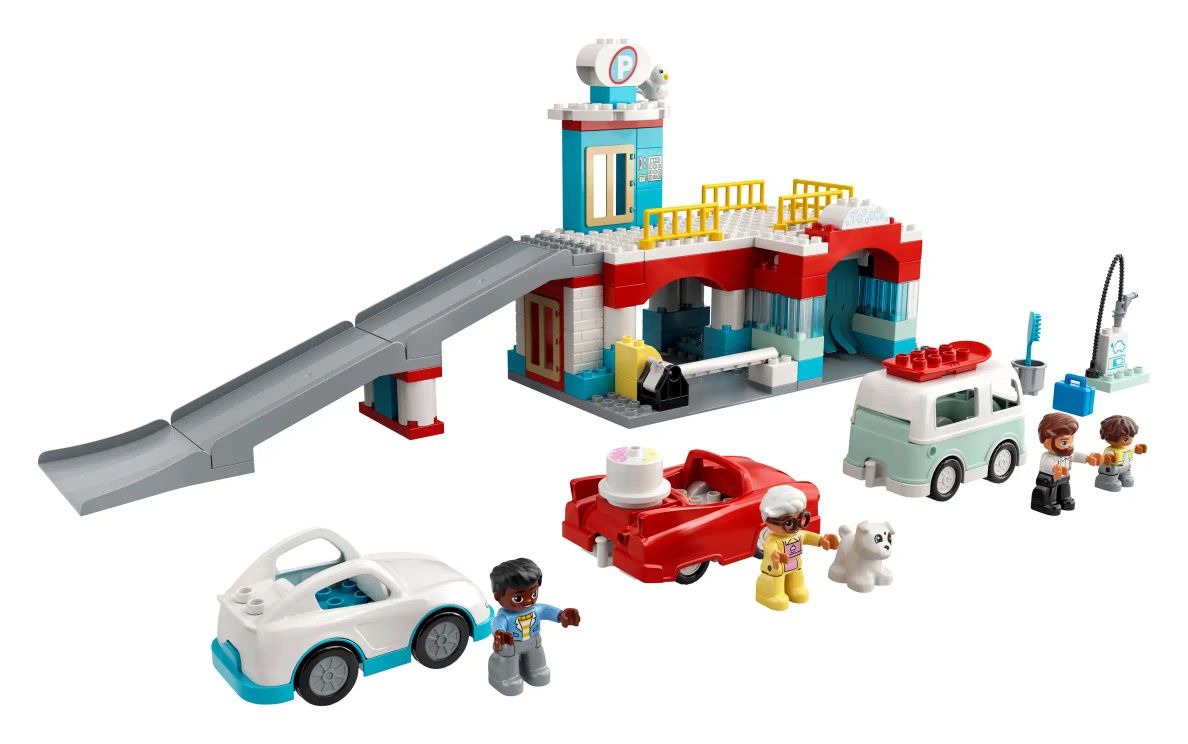 Lego duplo garaj + spălătorie (112 piese) )