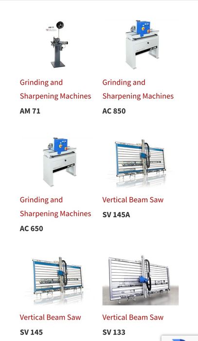 По заявка италиански ЧИСТО НОВ форматен циркуляр с карета на 3200 мм.