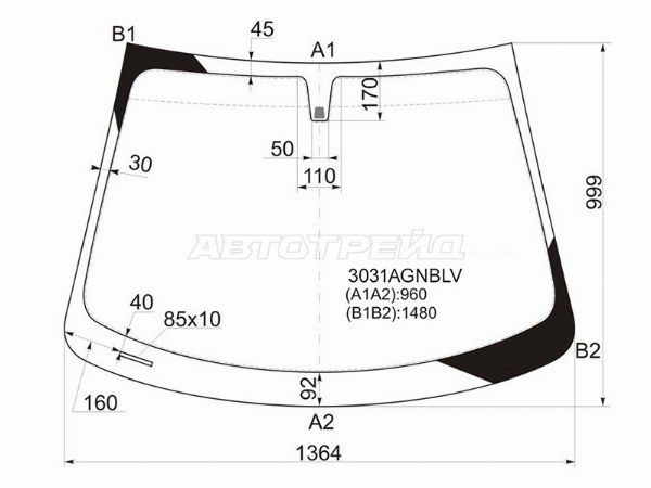 Стекло лобовое CHEVROLET AVEO 4/5D 11-20 Chevrolet Aveo