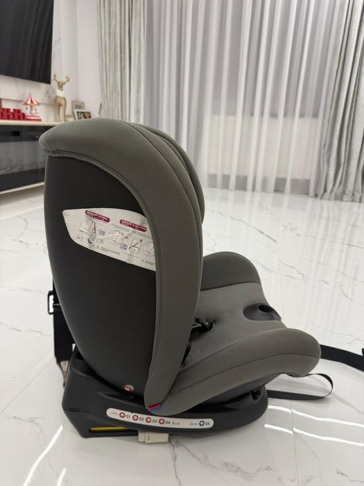 Scaun Auto Riola cu Isofix BUF BOOF Grey 0 36 kg