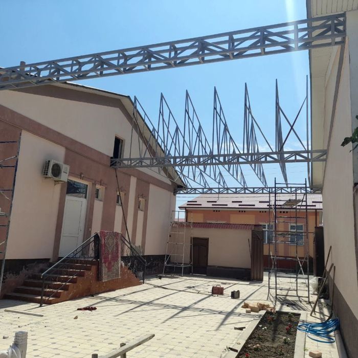 Навес куриш хизмати Узбекистан буйлаб кантинер профил темир