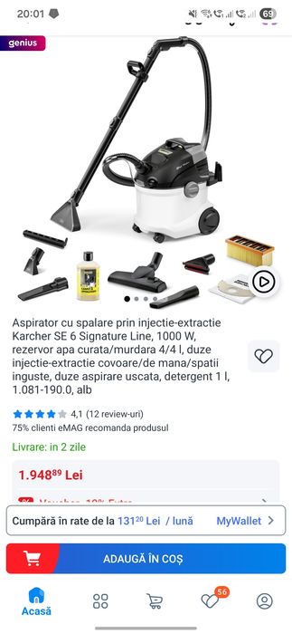 Vand aspirator Karcher SE 6.100