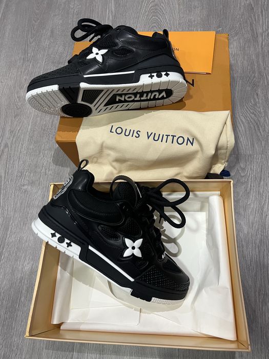 LV Louis Vuitton SKATE Shoes Black/White