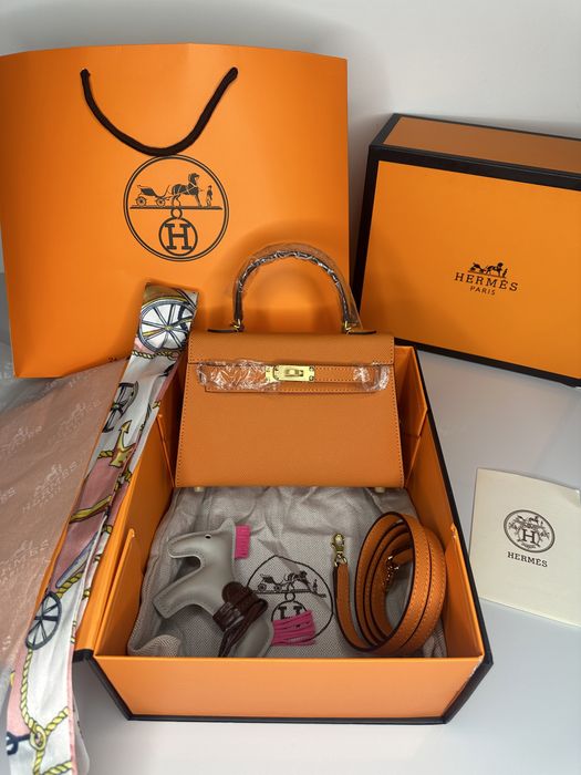 Geanta de lux HERMES Kelly mini 19  cm piele naturala 100% cadou c:42