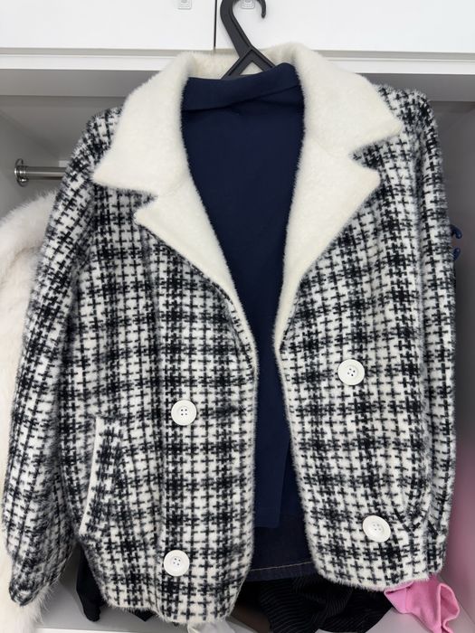 Пиджак, эко шуба