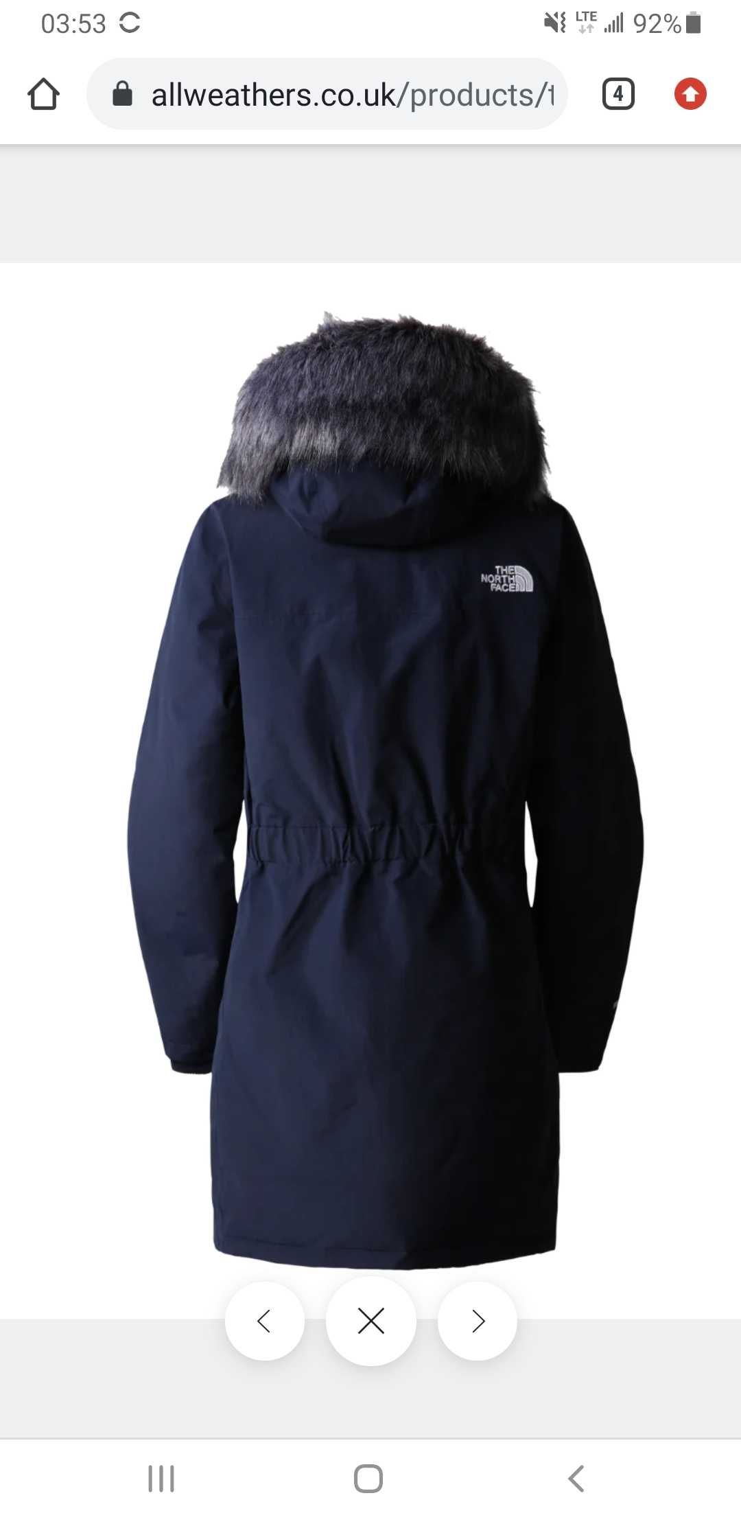 The North Face Arctic down parka