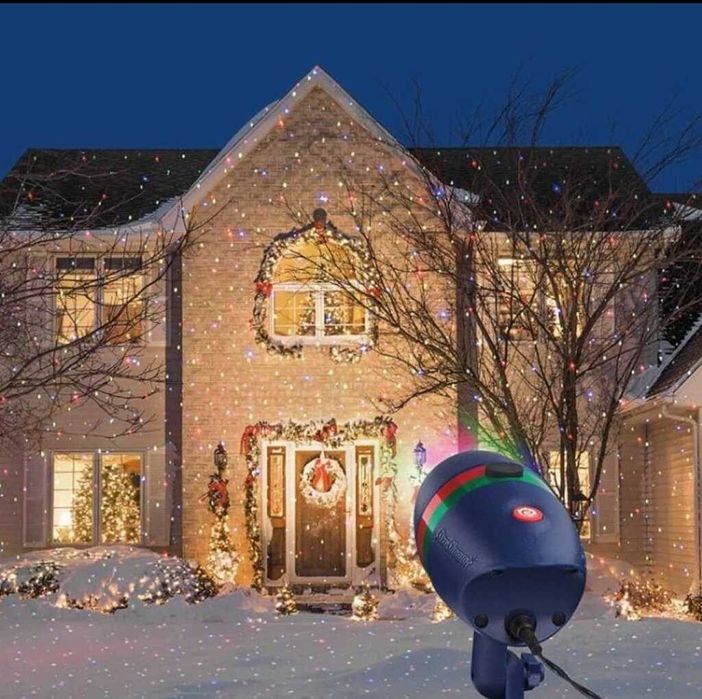 Коледен лазерен прожектор Star Shower фасадна украса