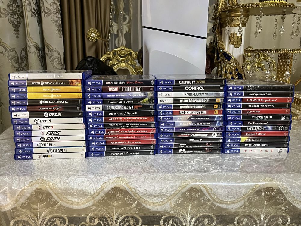 Диски, игры, playstation 4 ps 5, fc 25, mk 11, gta 5, ufc 5