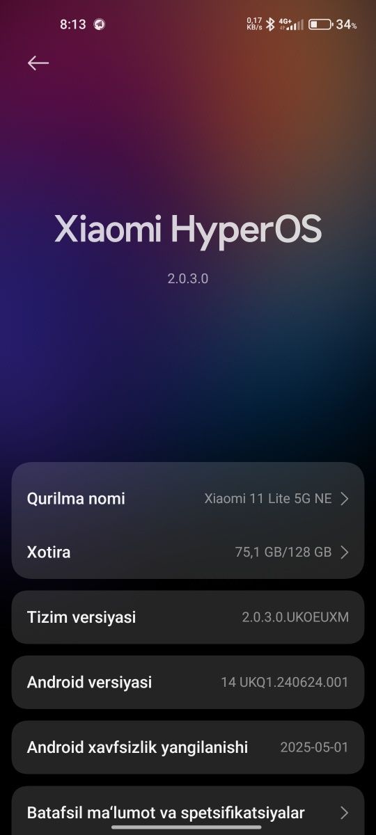 Mi 11 lite 5g ne