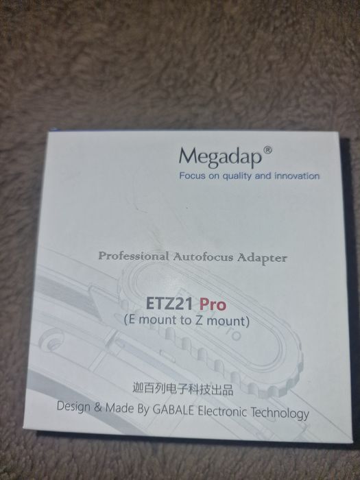 Megadap ETZ21 Pro, Adaptor Autofocus Sony E la Nikon Z