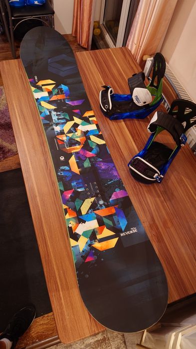 Placa Snowboard F2 Reverse 163W cm cu Legaturi Burton Custom  L