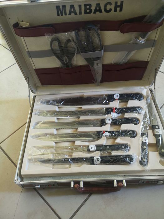 Set sef bucătar cutite Maibach  inox 25 piese