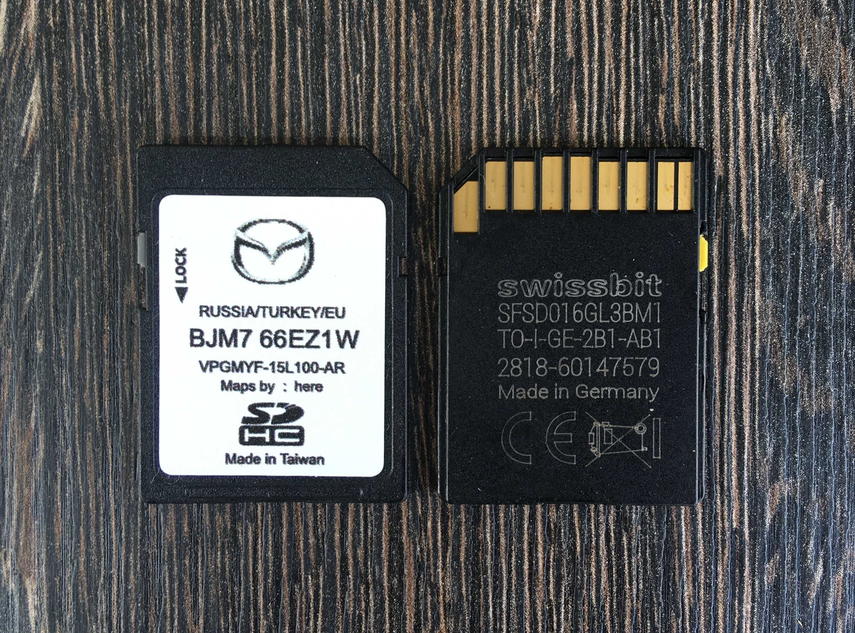 BJM766EZ1W 2024 MAZDA MZD Sd Card Навигационна Сд Карта Мазда Connect