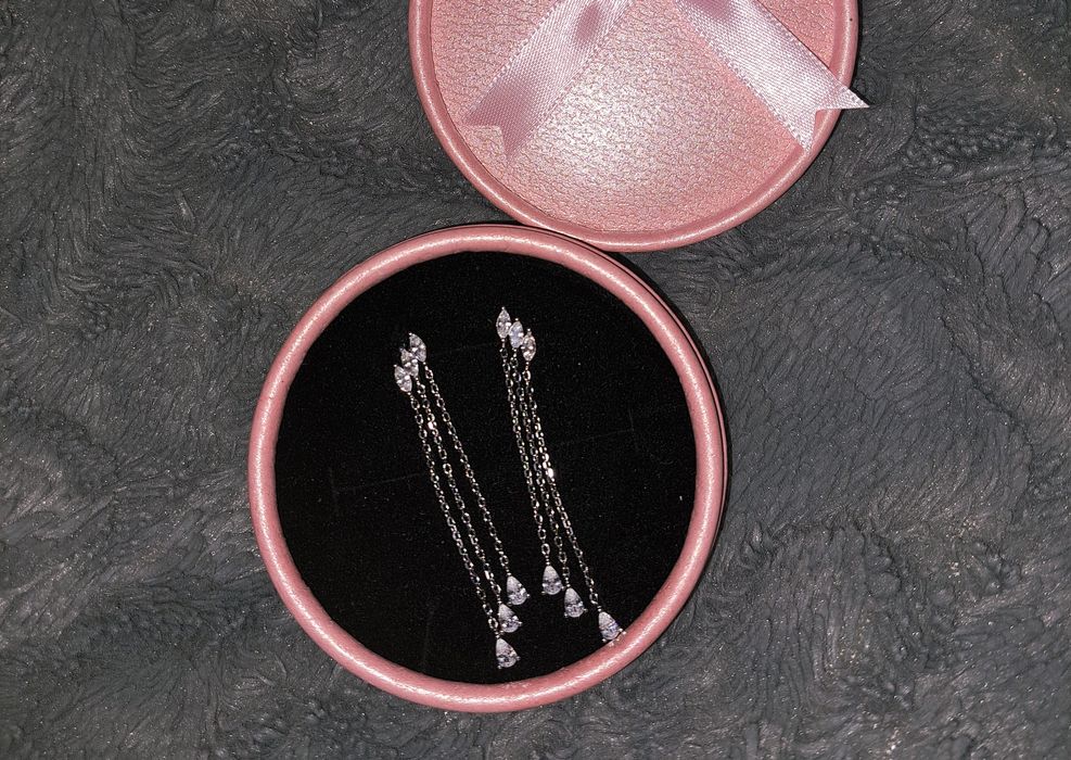 Сережки висюльки  серебро