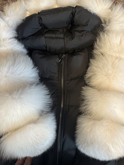 Geaca lunga cu blana naturala