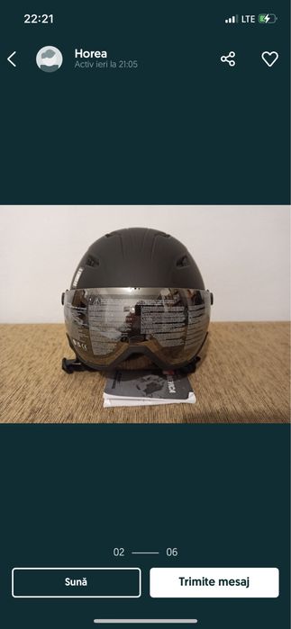 Casca ski barbati nevica